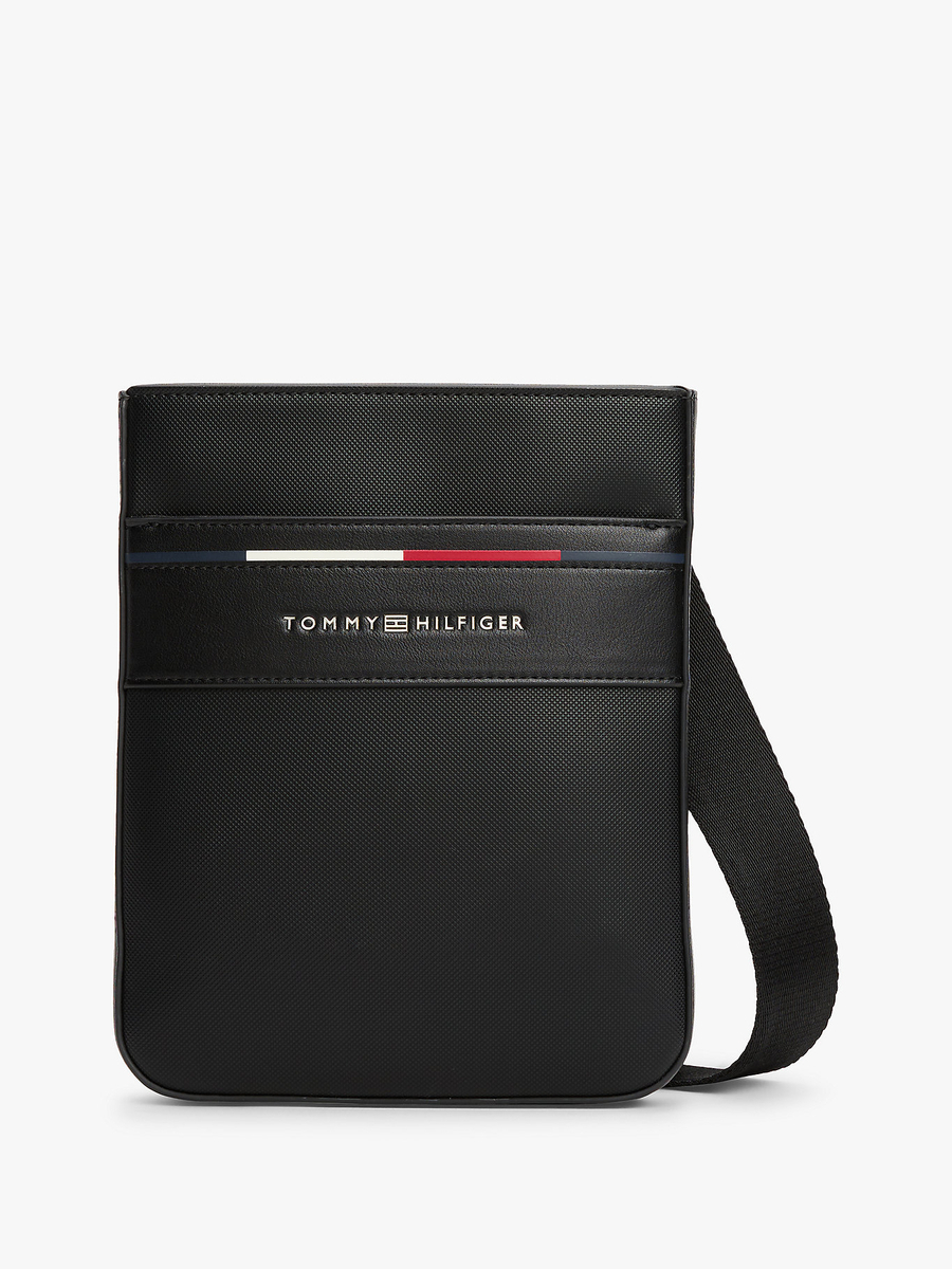 detail Tommy Hilfiger pánska čierna taška cez rameno