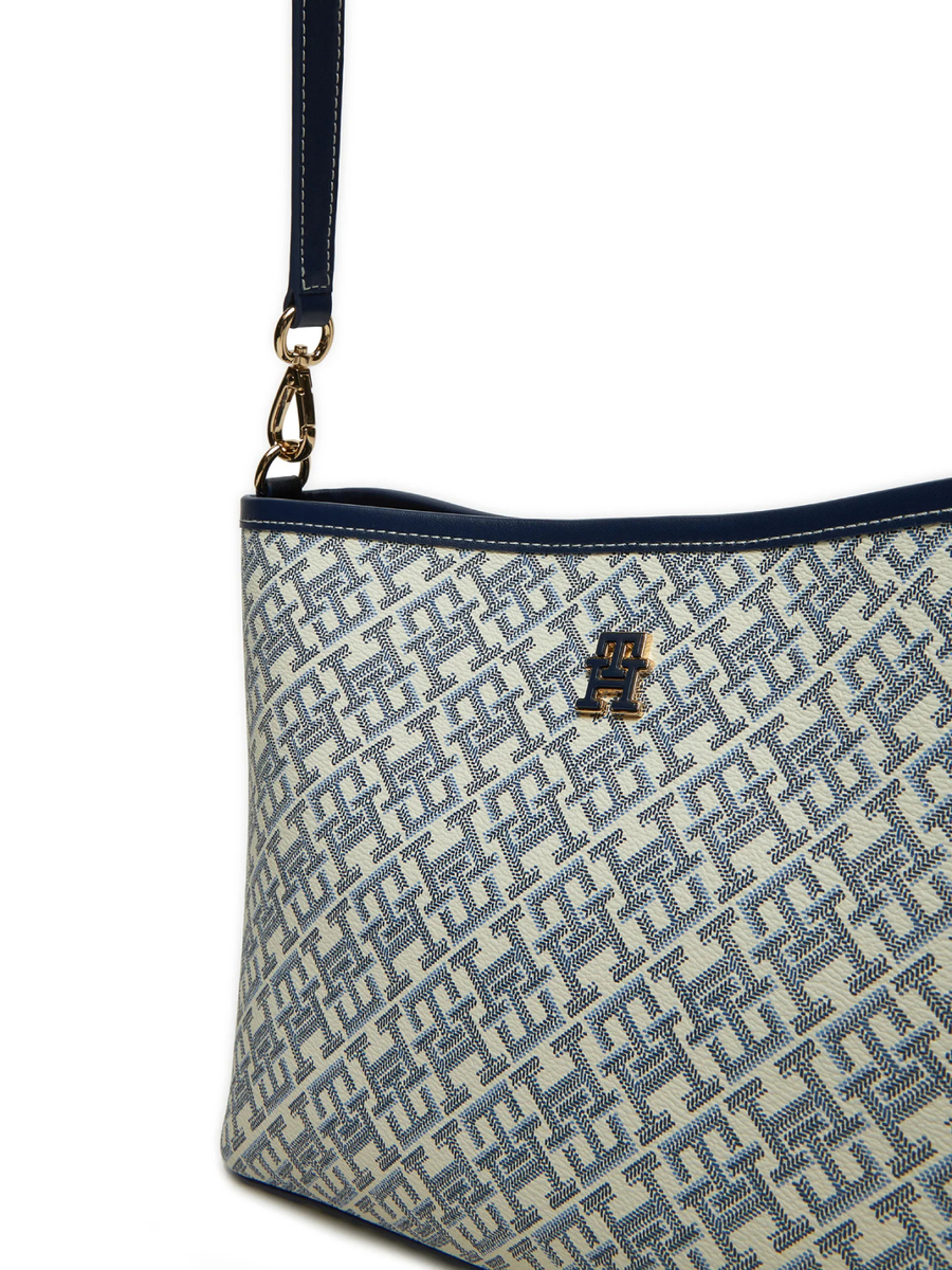 detail Tommy Hilfiger dámska modrá kabelka s rukoväťou