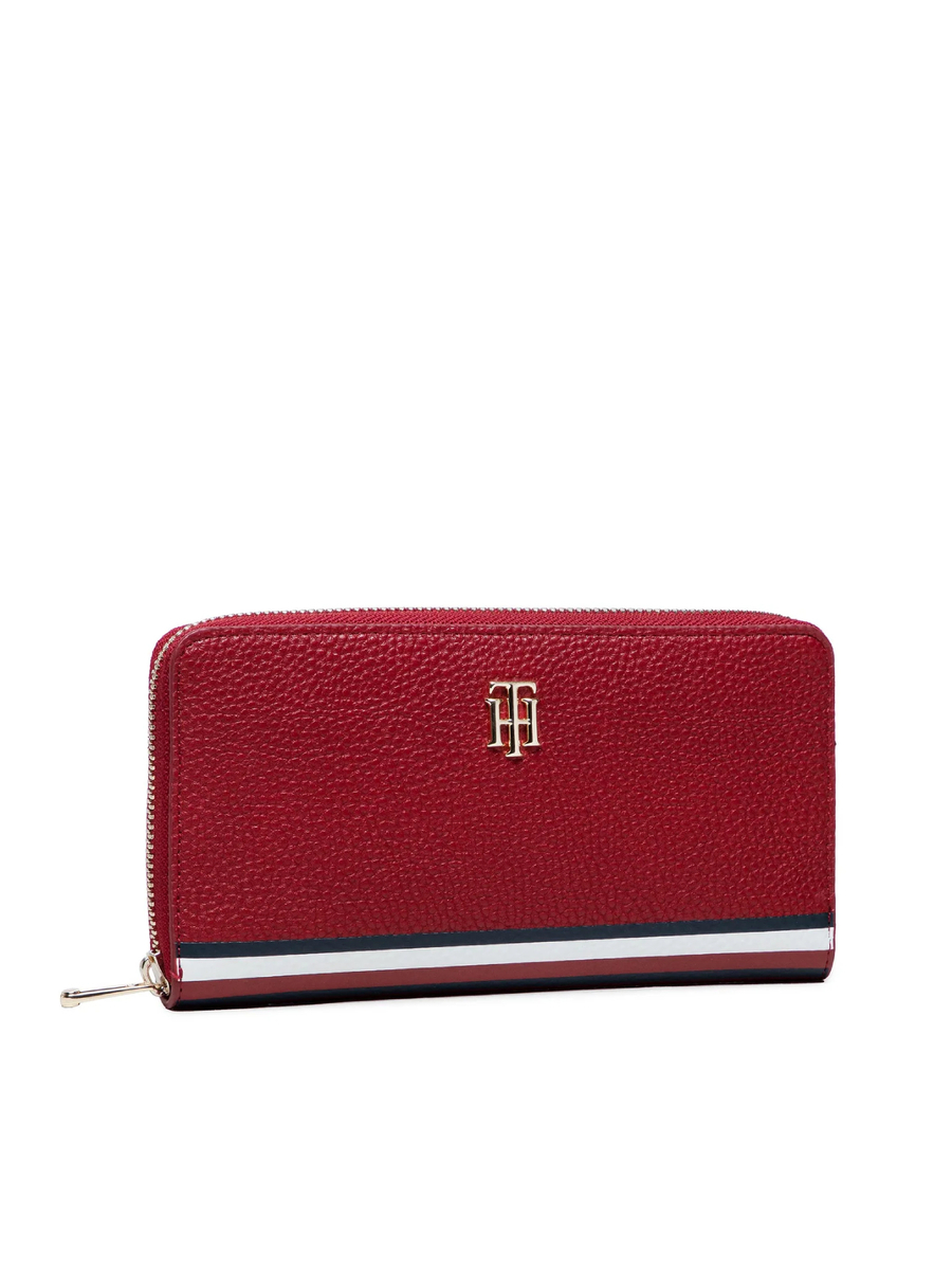 detail Tommy Hilfiger dámska vínová peňaženka Element