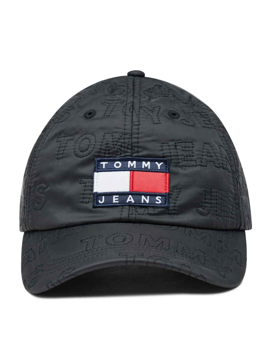 detail Tommy Jeans pánska čierna šiltovka