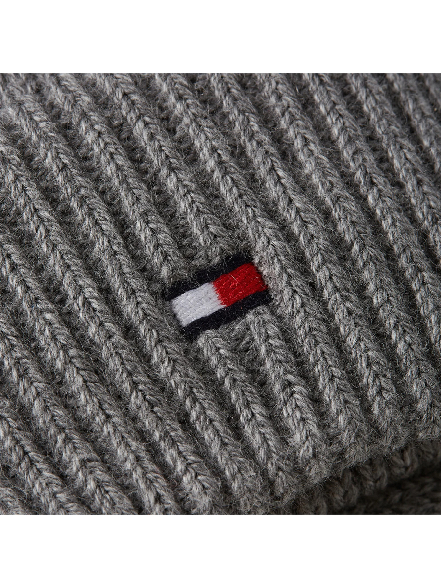 detail Tommy Hilfiger pánske šedé rukavice