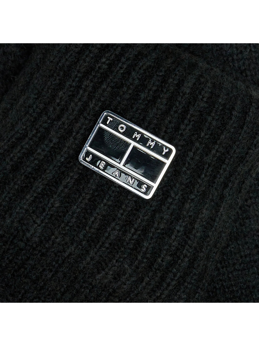 detail Tommy Jeans dámske čierne rukavice