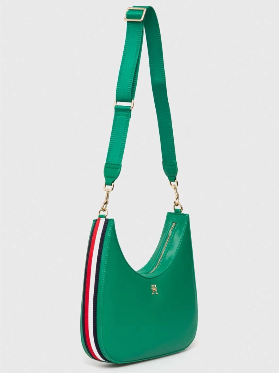 detail Tommy Hilfiger dámska zelená kabelka