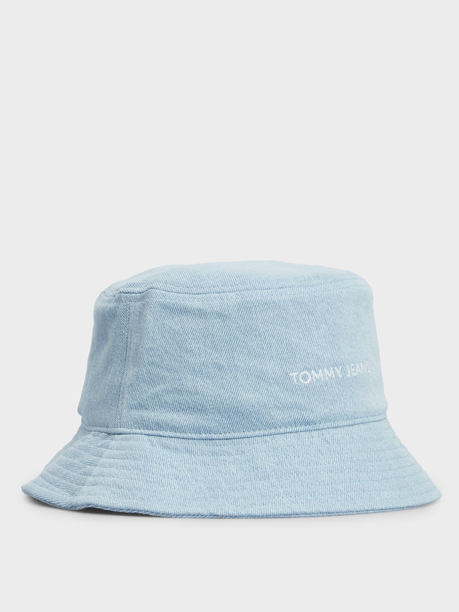 detail Tommy Jeans dámsky modrý džínsový klobúk