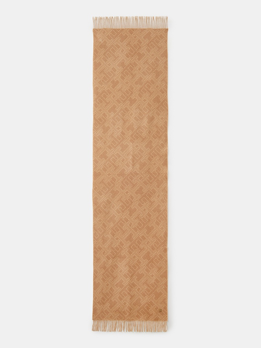 detail Tommy Hilfiger dámsky béžový šál