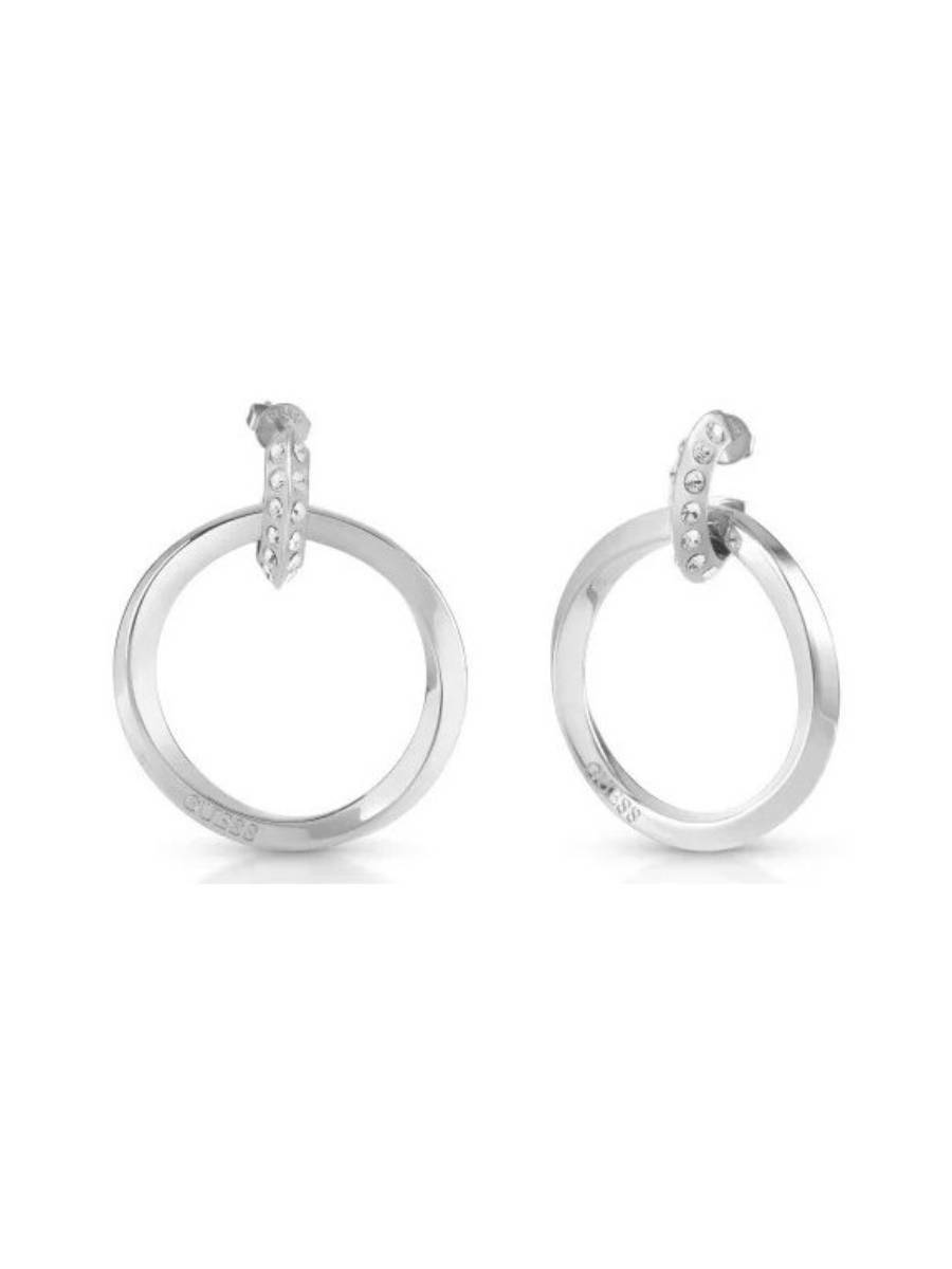 detail Guess dámske strieborné kruhy