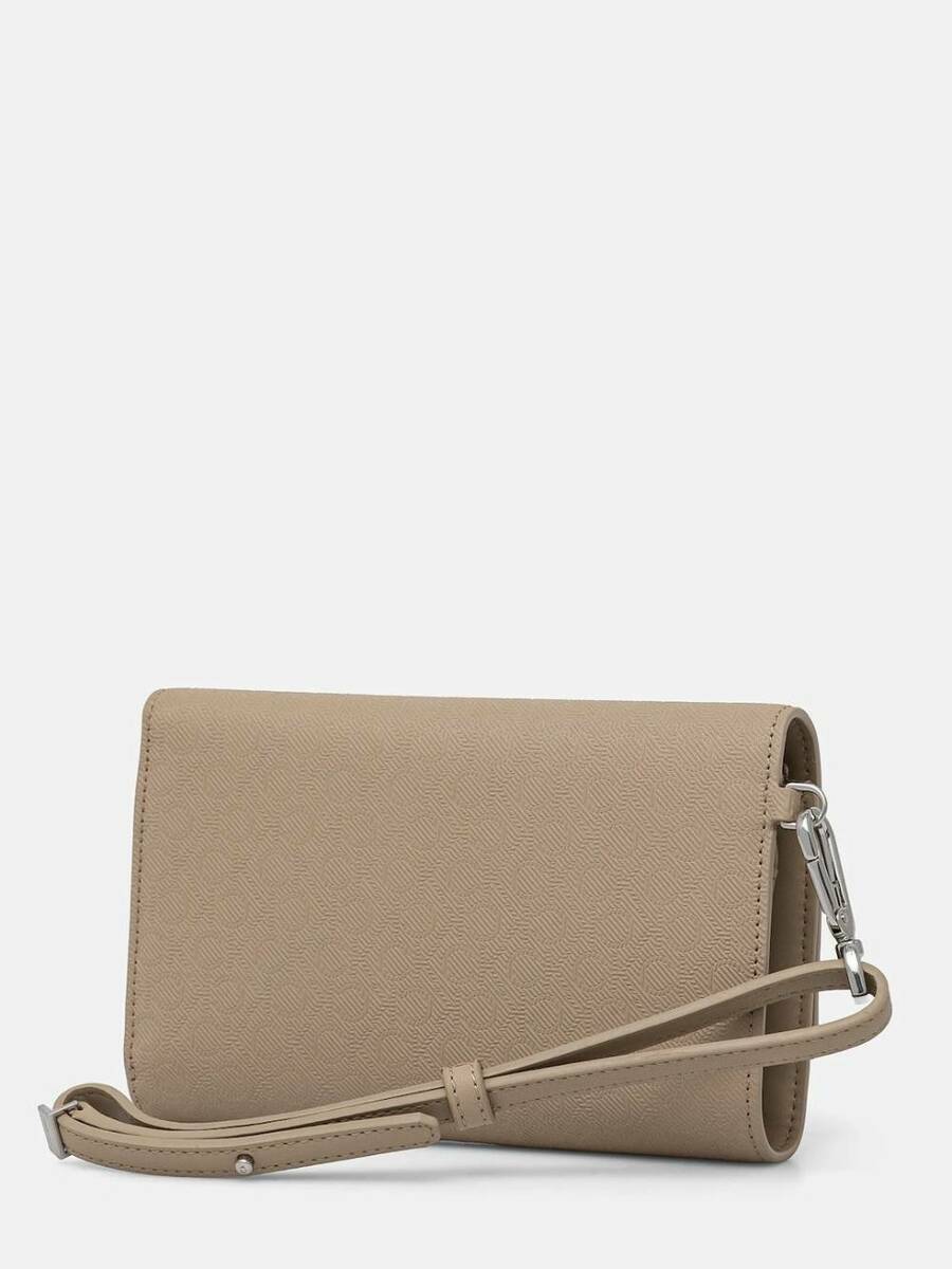 detail Calvin Klein dámska veľká béžová peňaženka
