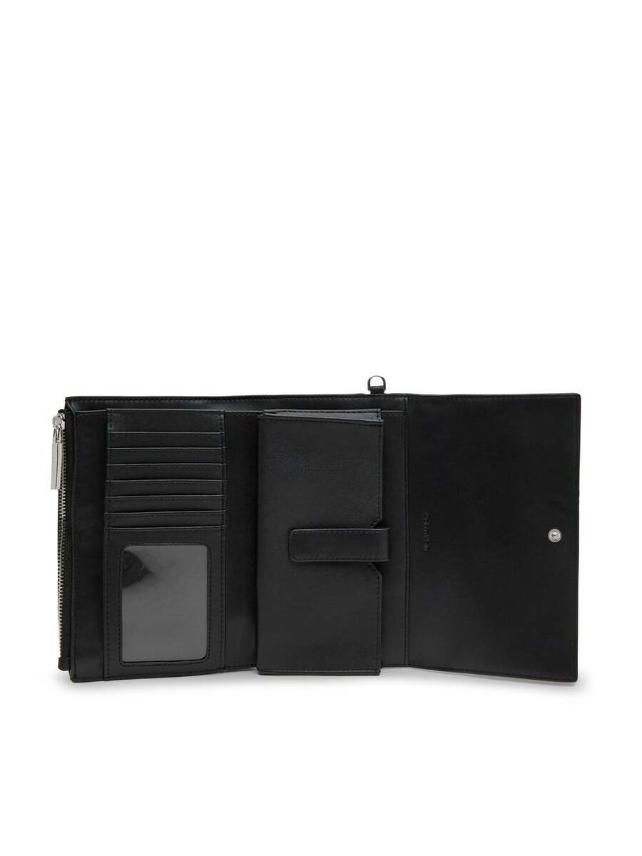 detail Calvin Klein dámska veľká čierna peňaženka