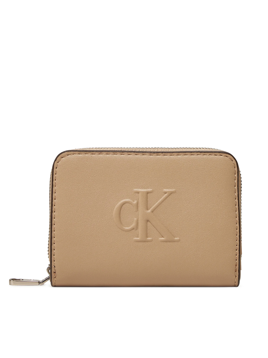 detail Calvin Klein dámska béžová peňaženka malá