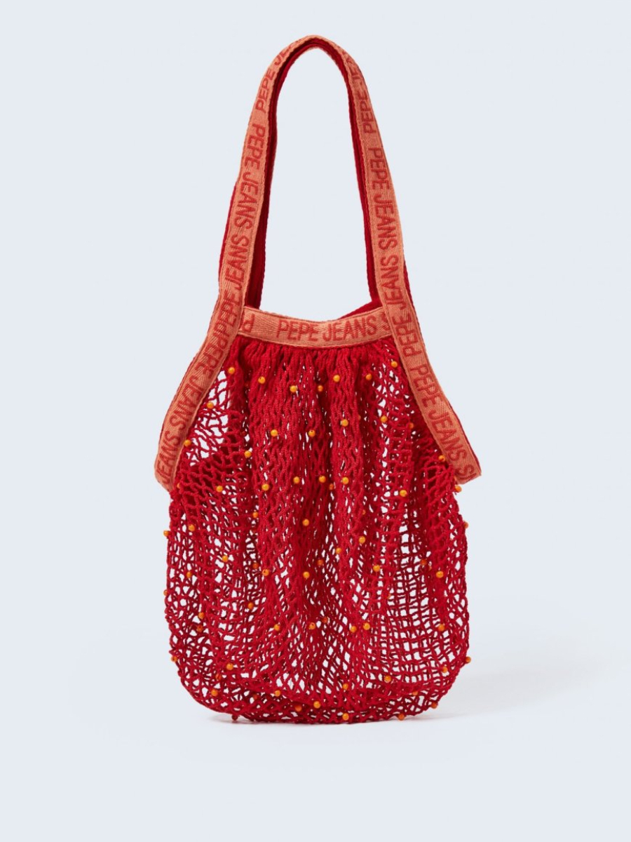 detail Pepe Jeans červená SIREN BAG KABELKA