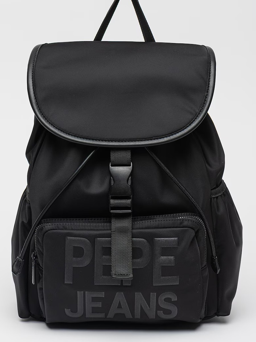 detail Pepe Jeans dámsky čierny batoh