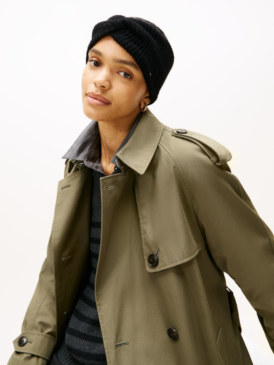 detail Tommy Hilfiger dámska čierna čelenka