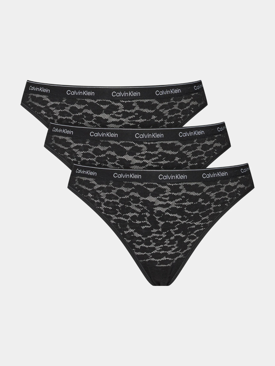 detail Calvin Klein dámske čierne nohavičky