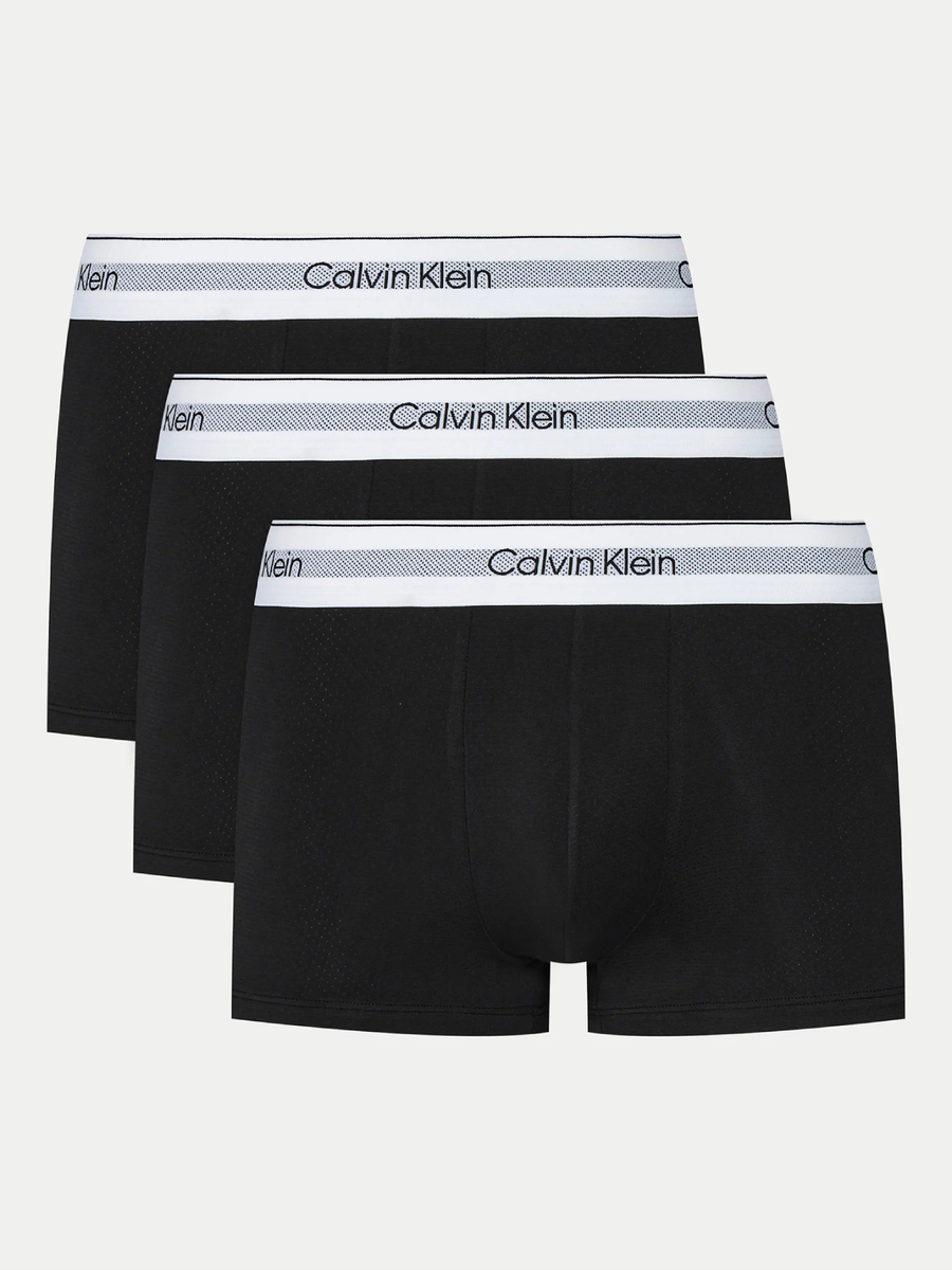 detail Calvin Klein pánske čierne boxerky 3 pack
