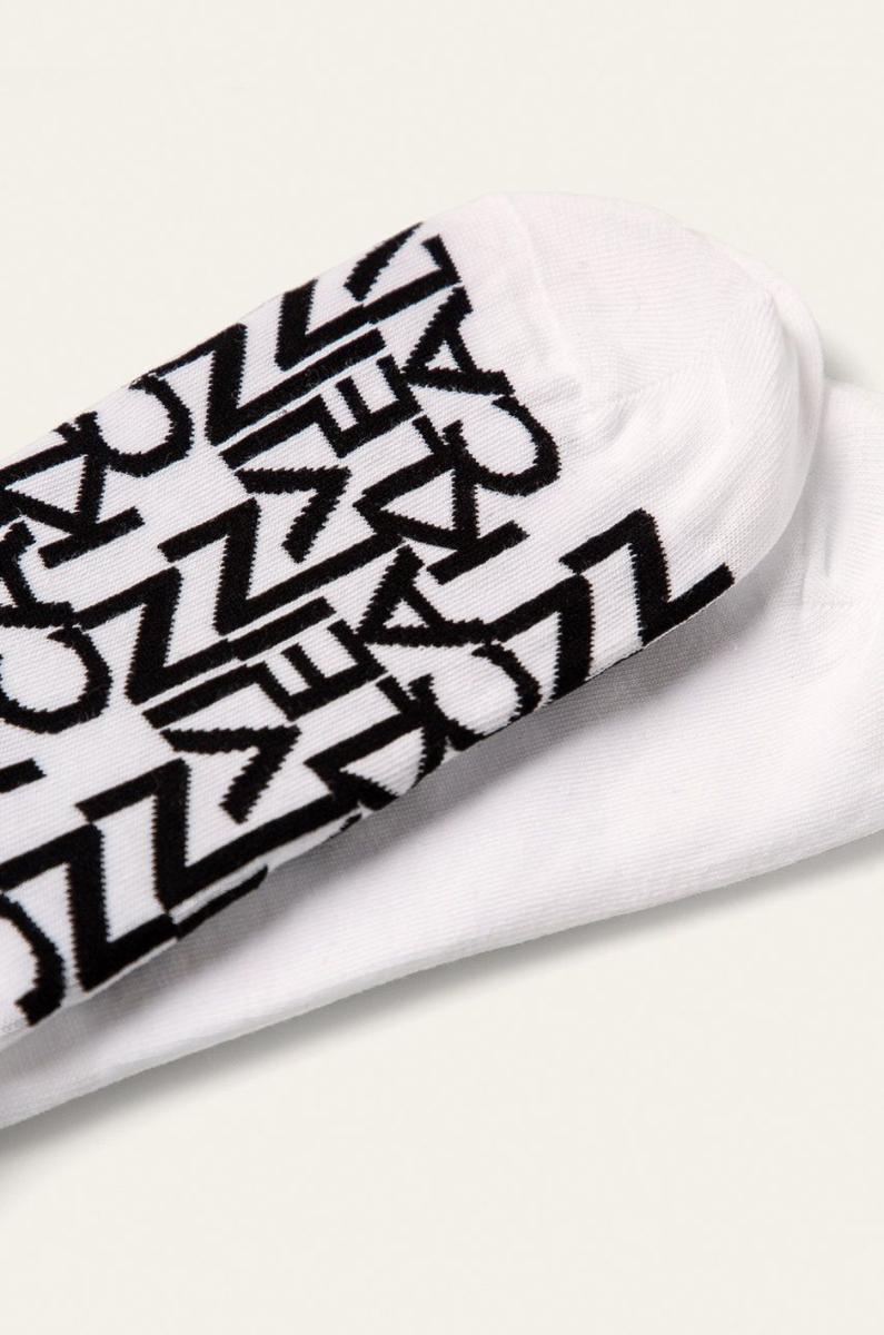 detail Calvin Klein pánske biele ponožky 2 pack