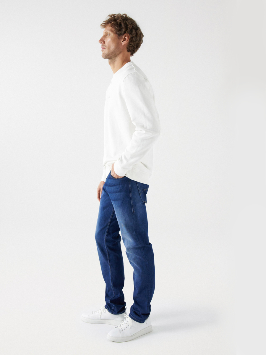 detail Salsa Jeans pánska krémová mikina