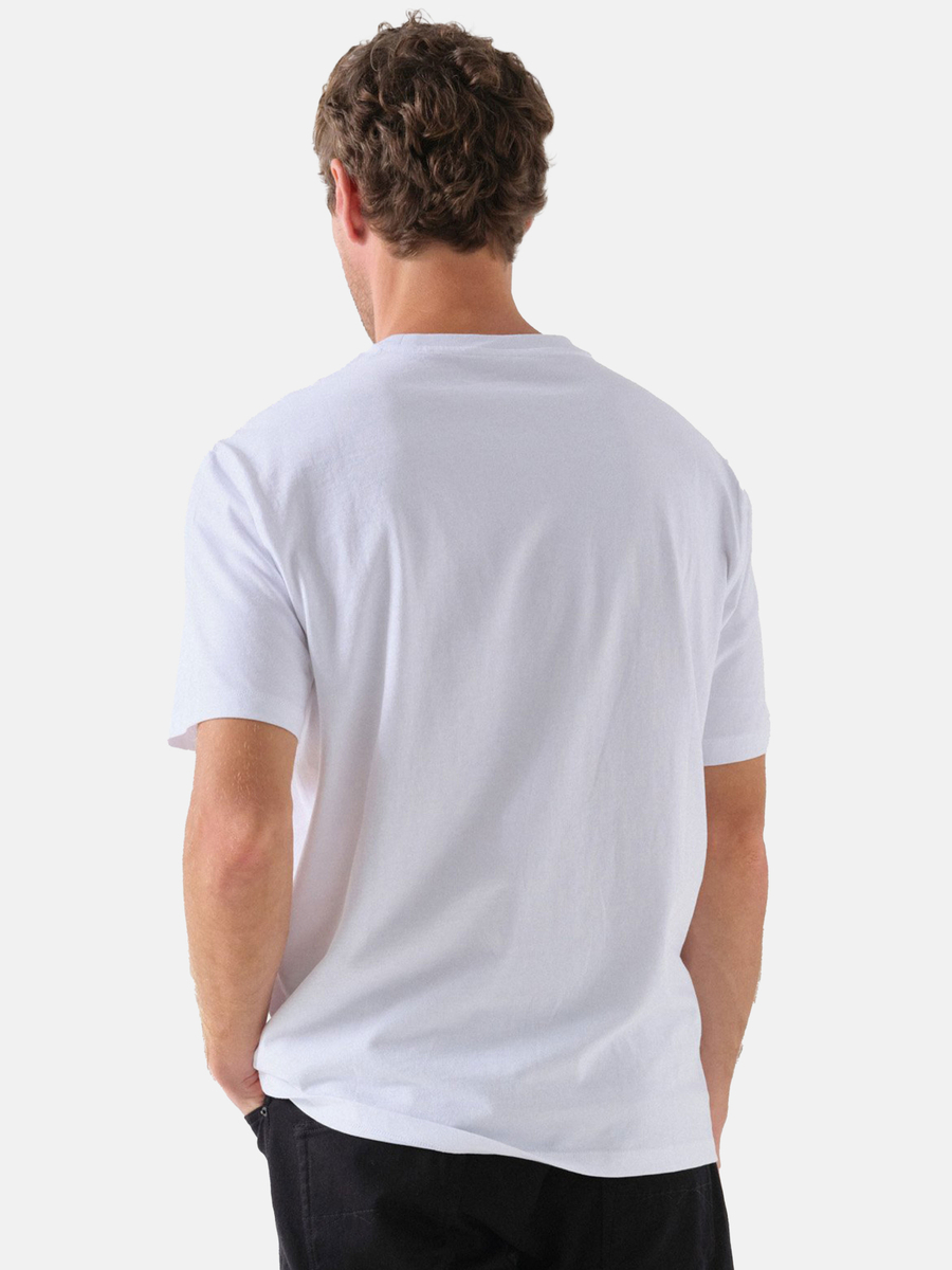 detail Pánske biele tričko Salsa jeans 