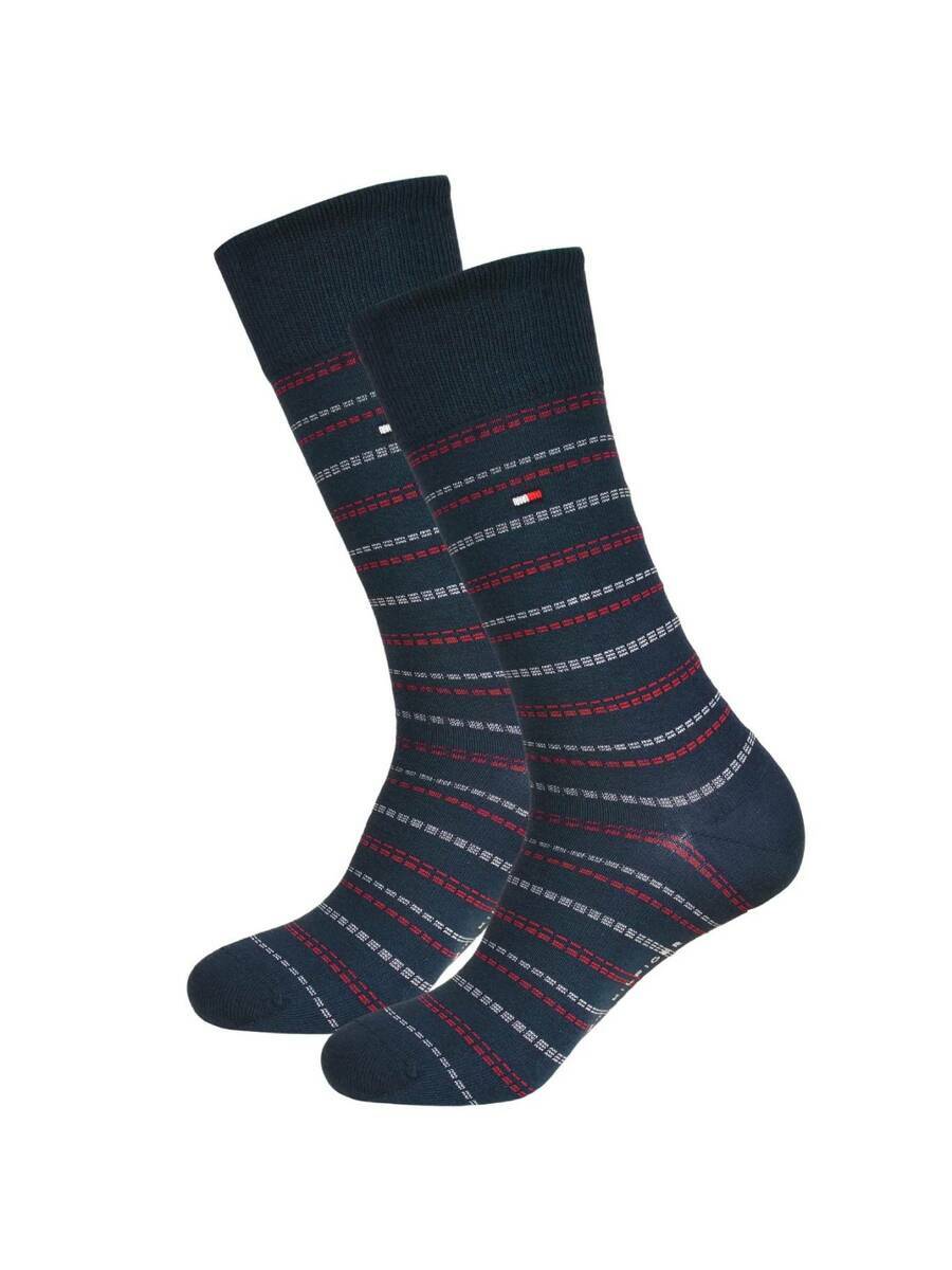 detail Tommy Hilfiger pánske modré ponožky 4 pack