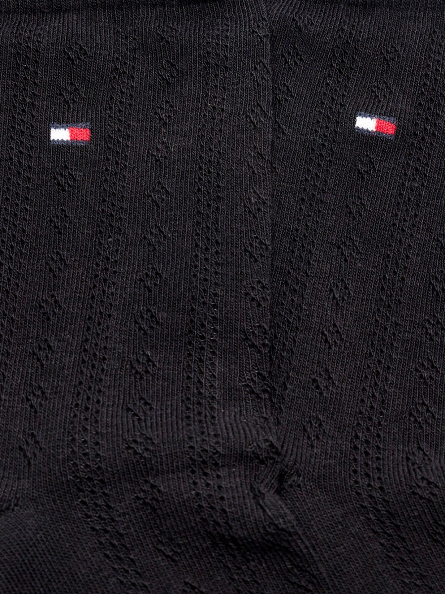 detail Tommy Hilfiger dámske čierne ponožky