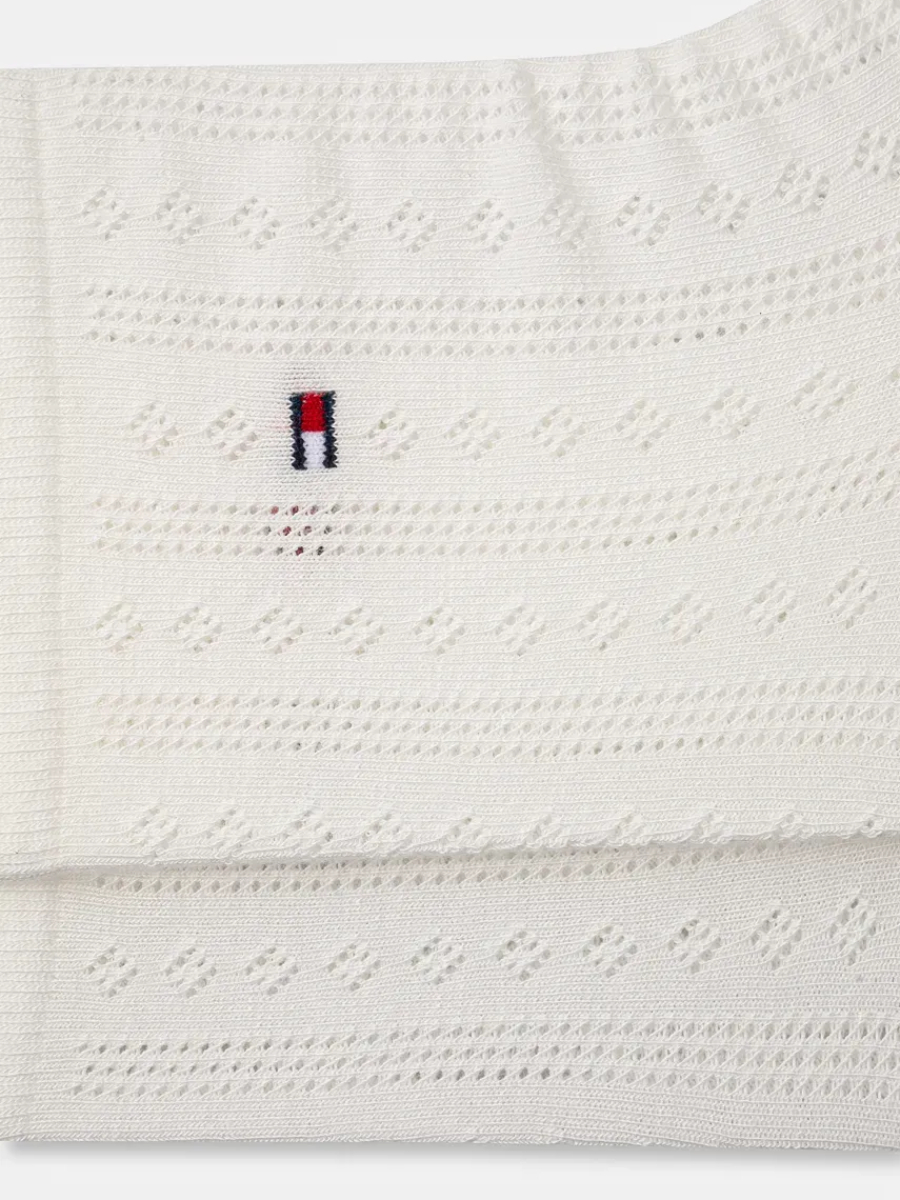detail Tommy Hilfiger dámske biele ponožky