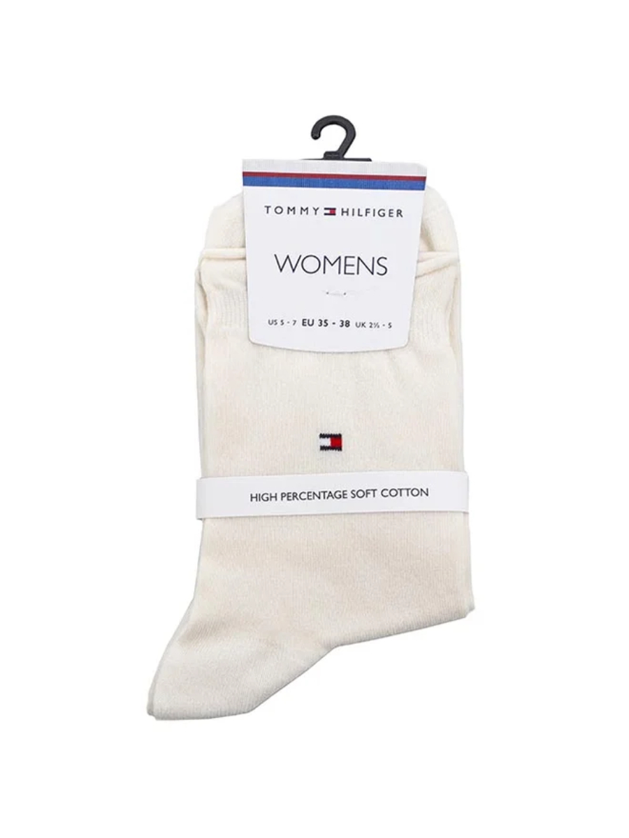 detail Tommy Hilfiger dámké krémové ponožky