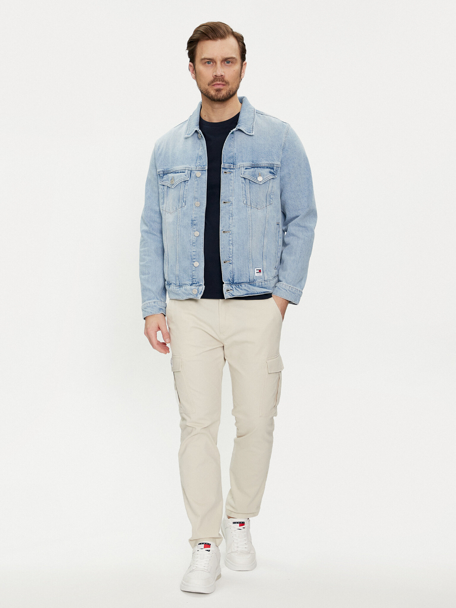 detail Tommy Jeans pánska džínsová bunda Ryan