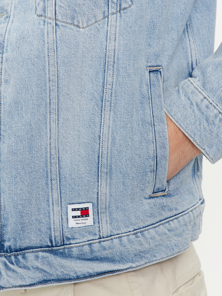 detail Tommy Jeans pánska džínsová bunda Ryan