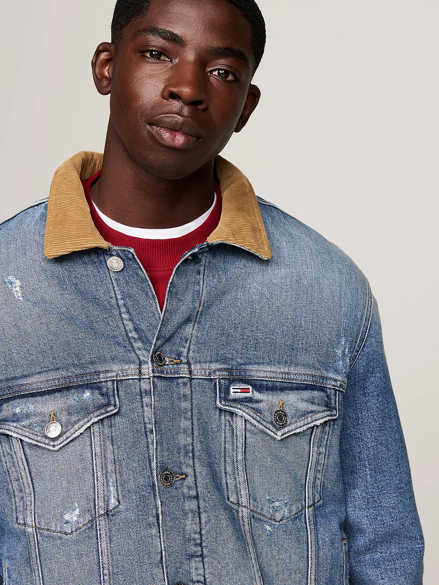 detail Tommy Jeans pánska džínsová bunda