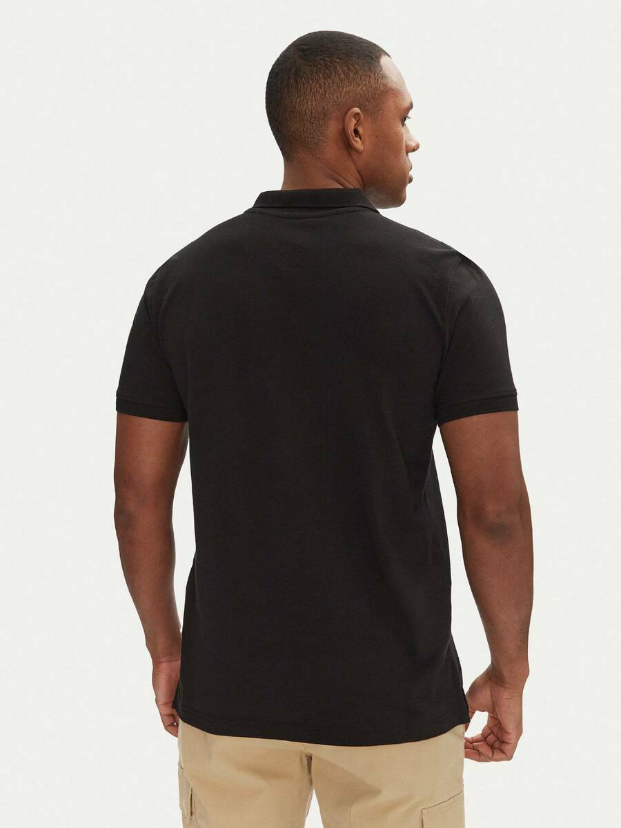 detail Tommy Jeans pánske čierne polo tričko