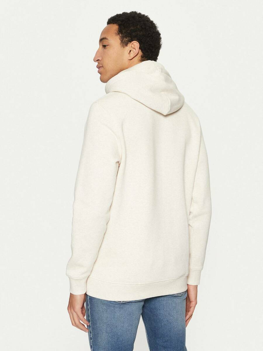 detail Tommy Jeans pánska krémová melírovaná mikina