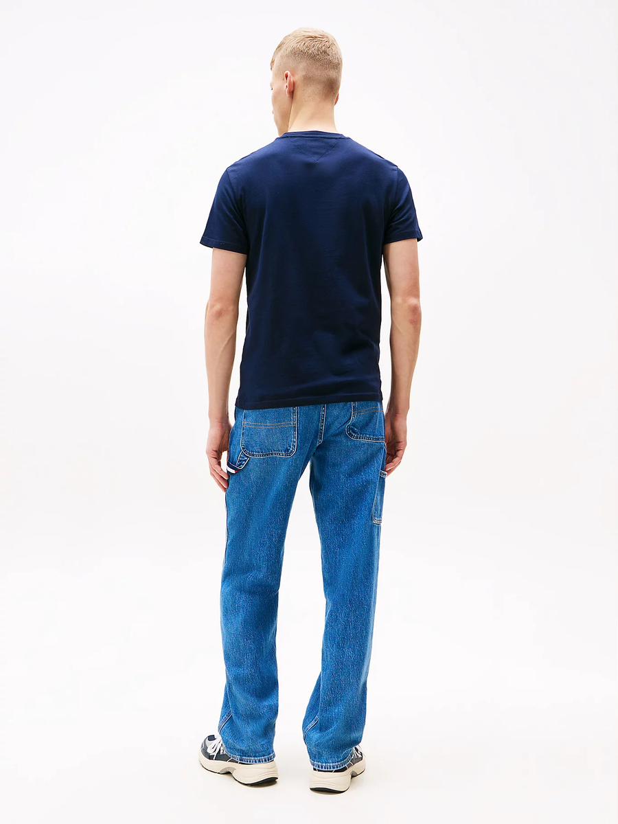 detail Tommy Jeans pánske tmavo modré tričko