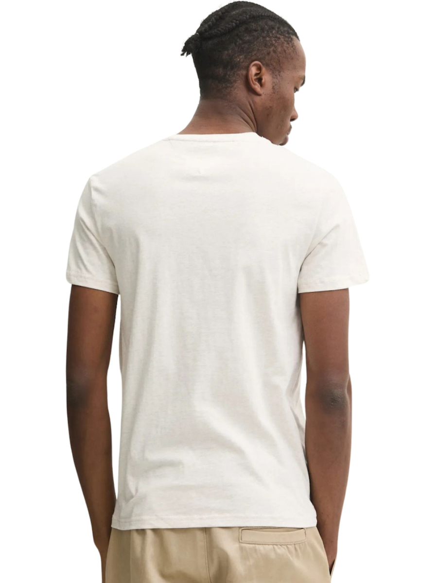 detail Tommy Jeans pánske krémové tričko