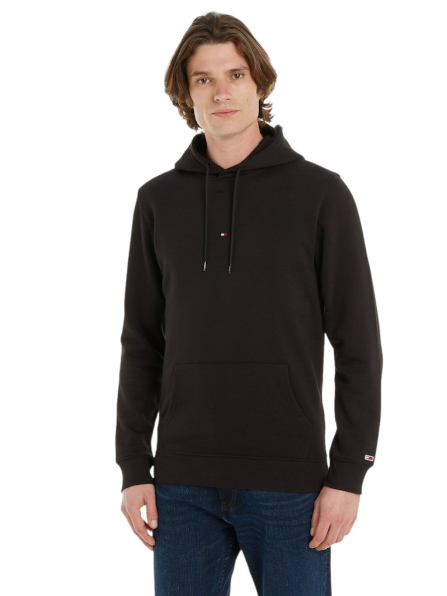 detail Tommy Jeans pánska čierna mikina