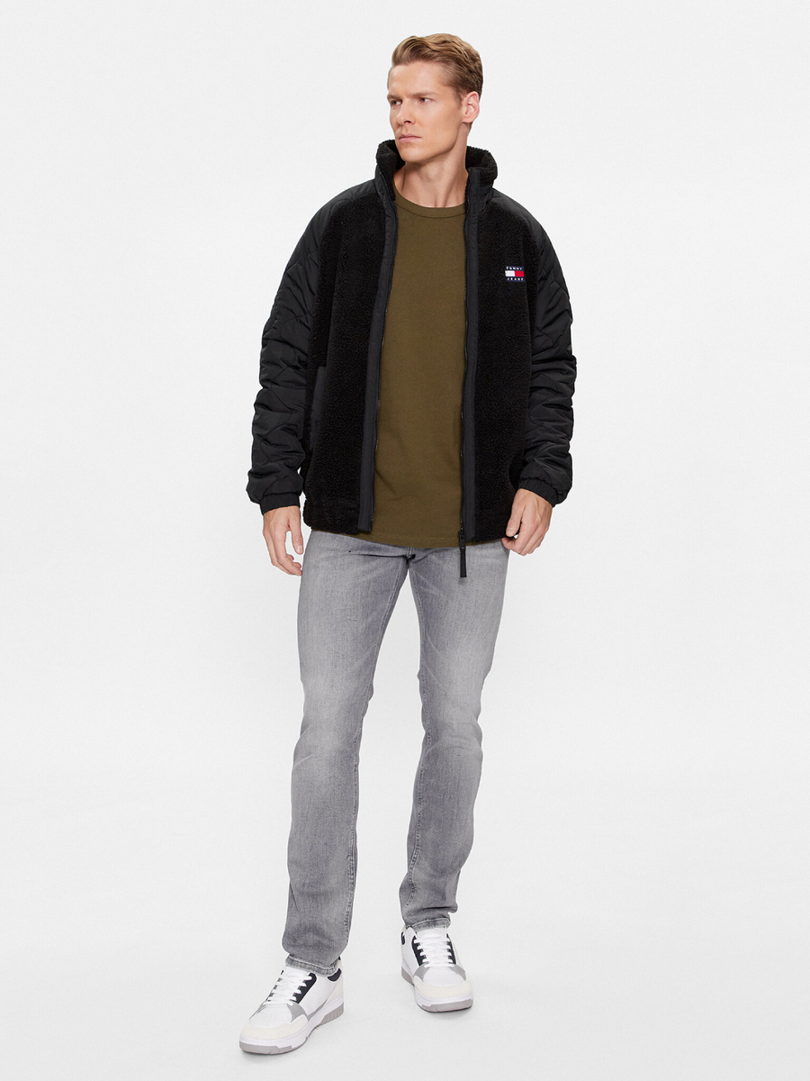 detail Tommy Jeans pánske šedé džínsy