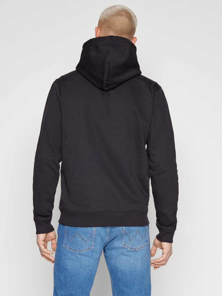 detail Tommy Jeans pánska čierna mikina LINEAR LOGO 