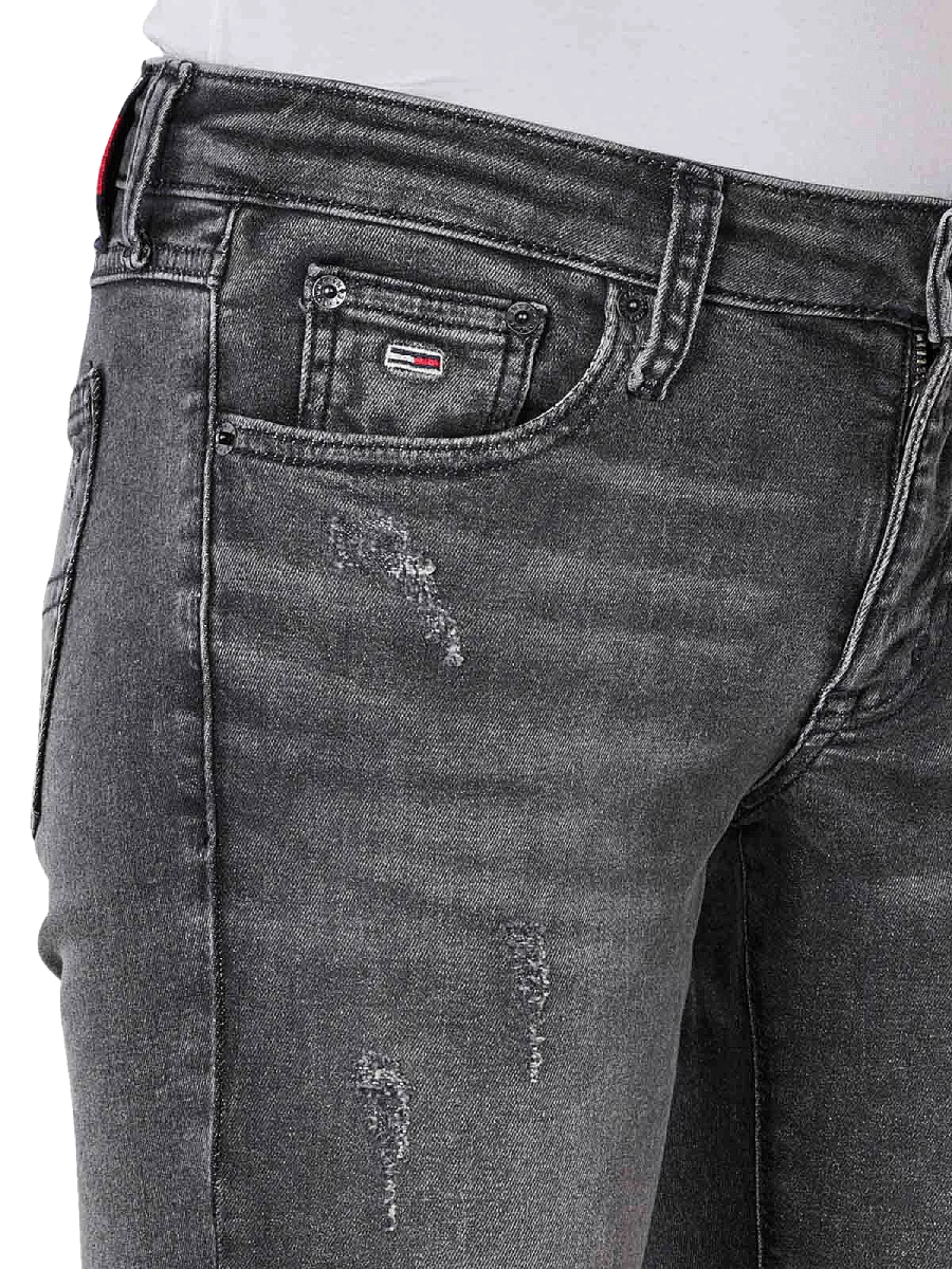 detail Tommy Jeans dámske čierne džínsy Sophie