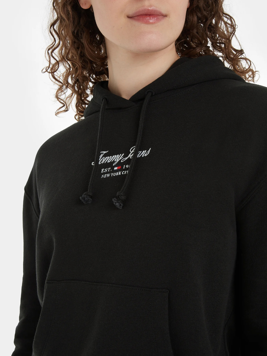 detail Tommy Jeans dámska čierna mikina
