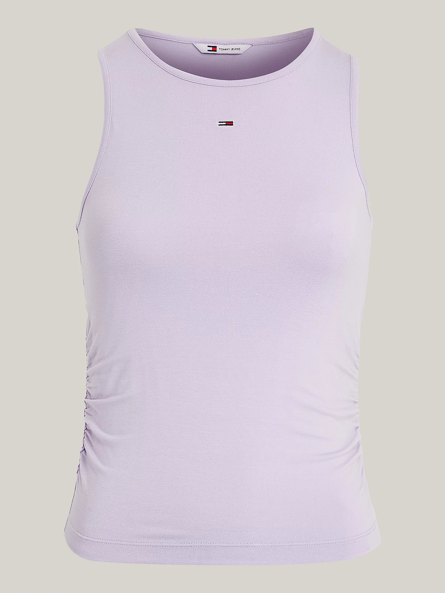 detail Tommy Jeans dámsky fialkový top