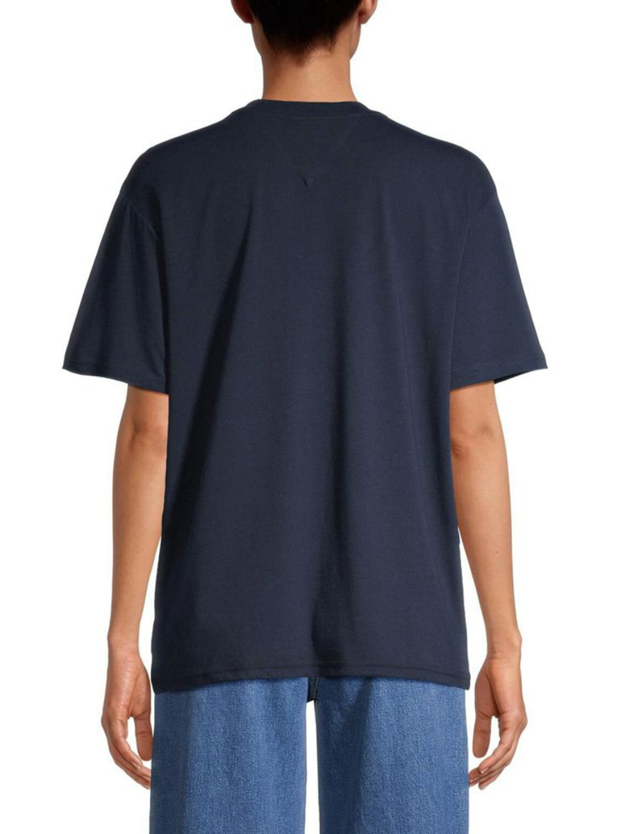 detail Tommy Jeans dámske tmavo modré tričko