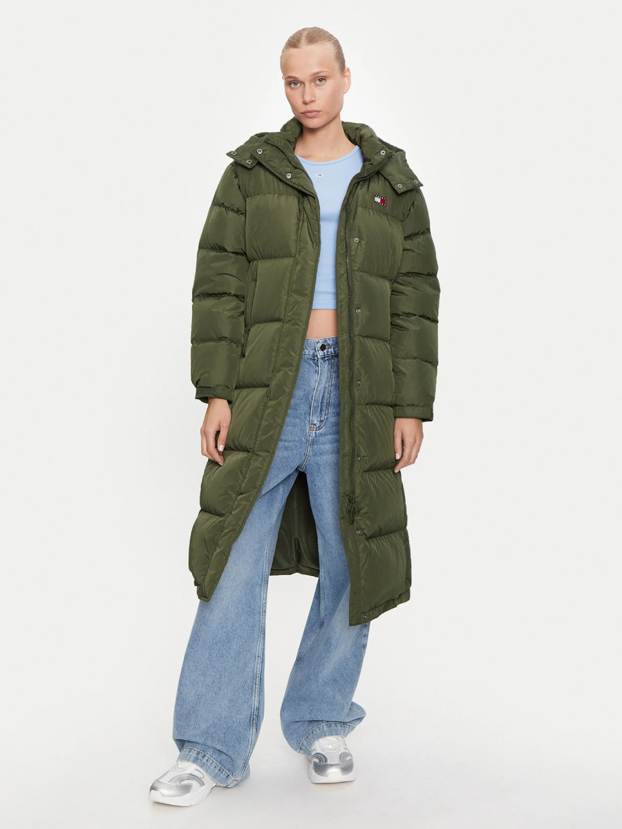 detail Tommy Jeans dámska khaki bunda