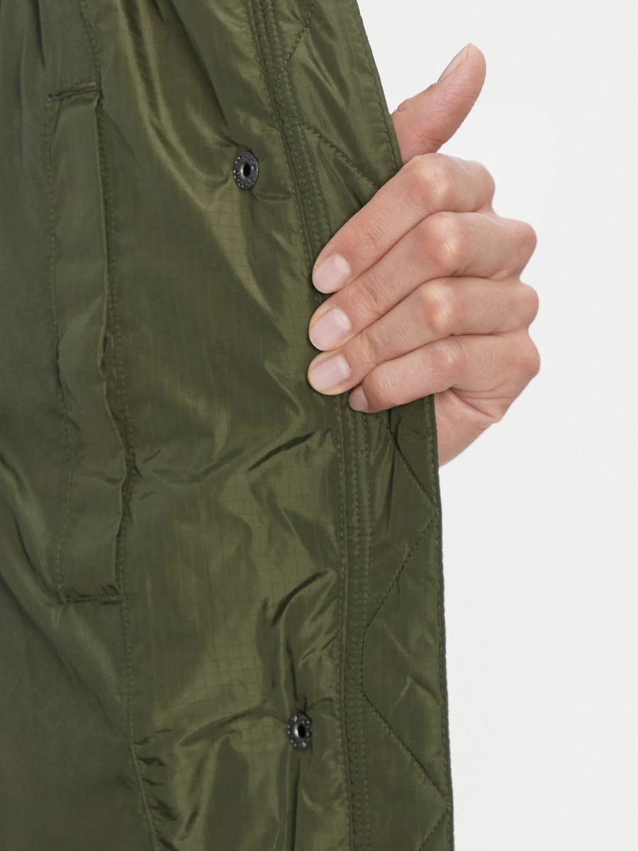 detail Tommy Jeans dámska khaki bunda