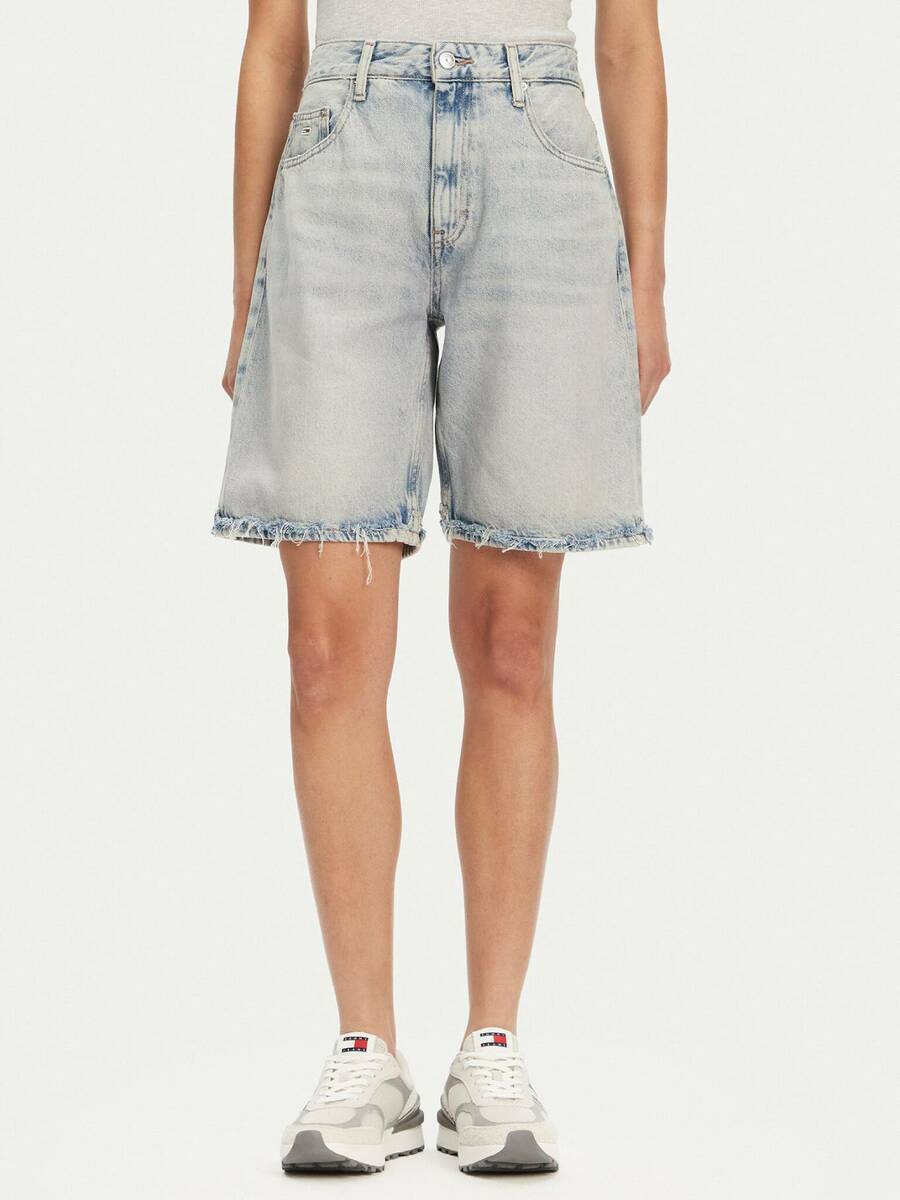 detail Tommy Jeans dámske džínsové kraťasy