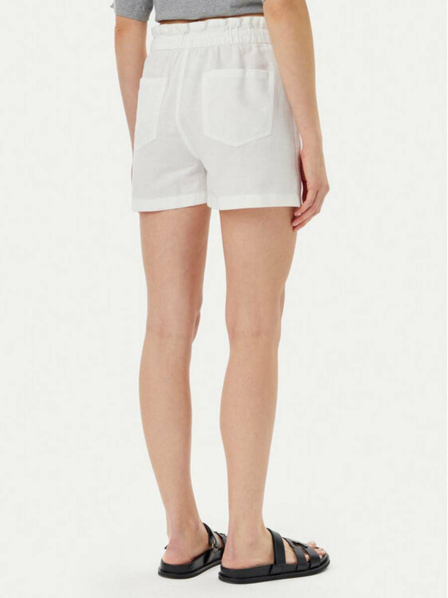 detail Tommy Jeans dámske biele kraťasy