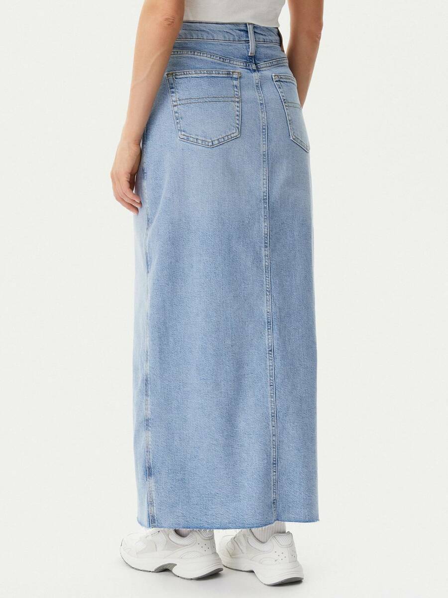 detail Tommy Jeans dámska džínsová sukňa