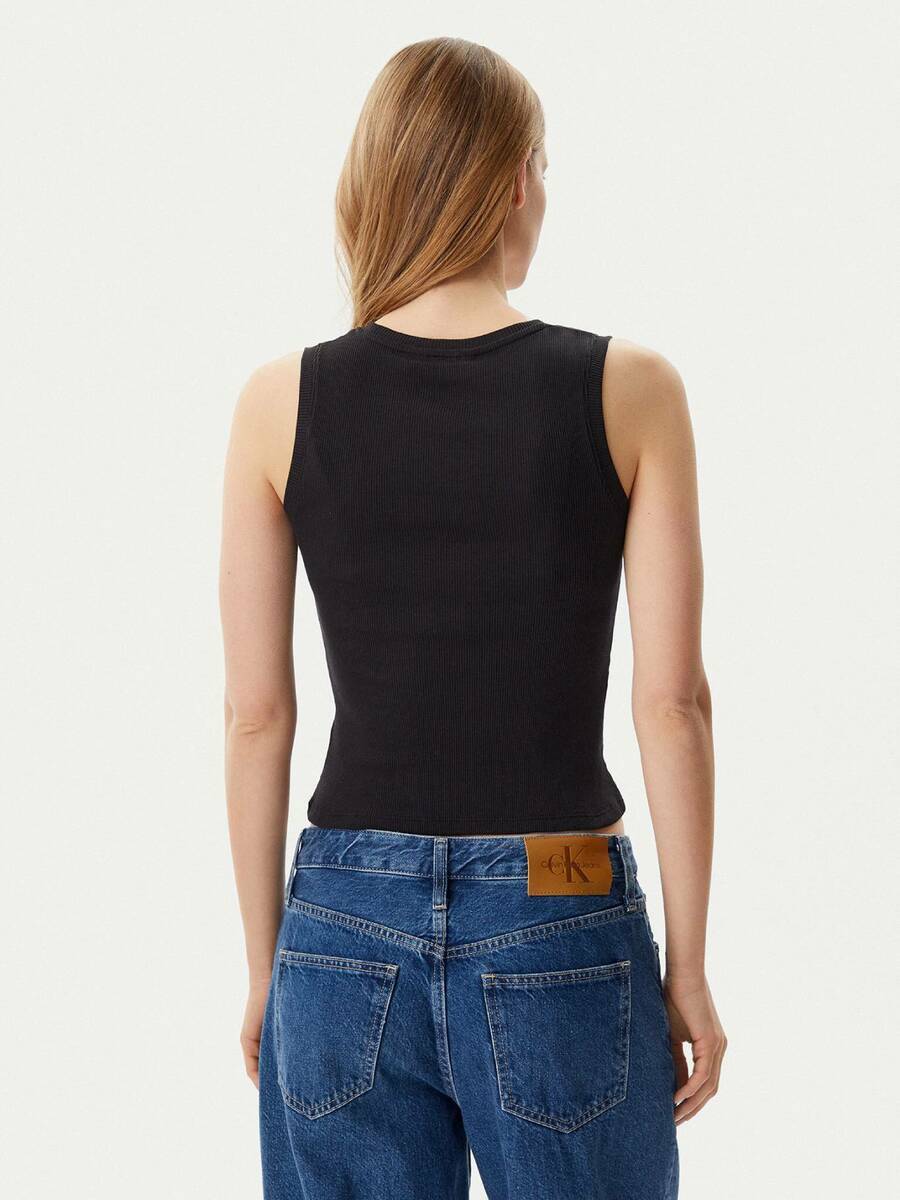 detail Tommy Jeans dámske čierne tielko