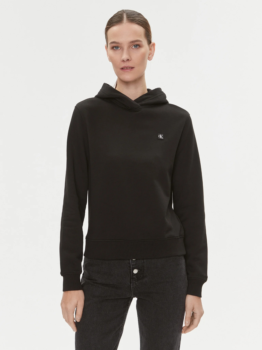 detail Calvin Klein dámska čierna mikina