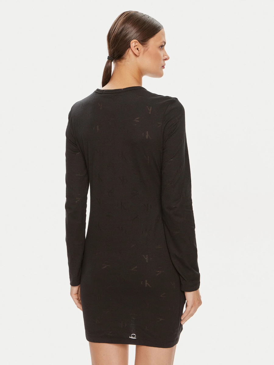 detail Calvin Klein dámske čierne šaty