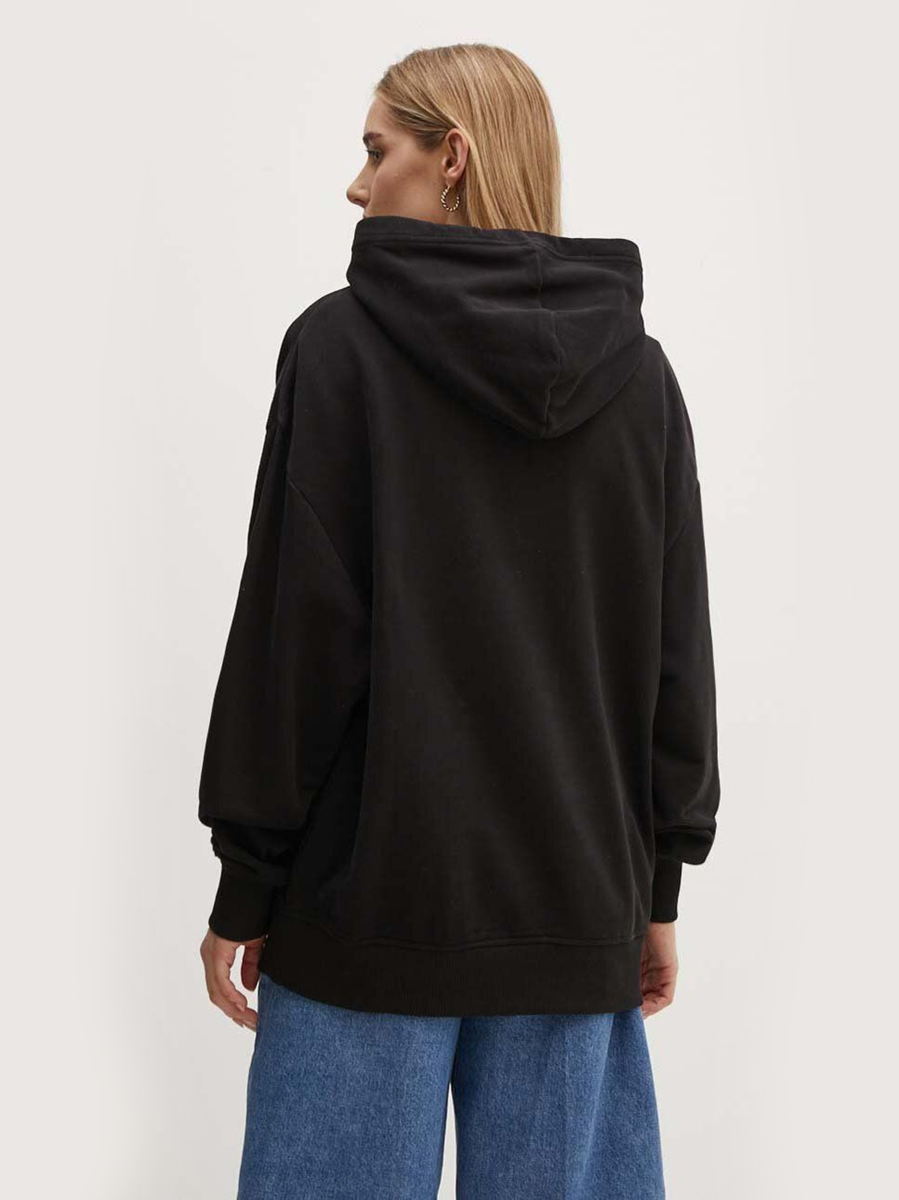 detail Calvin Klein dámska čierna mikina