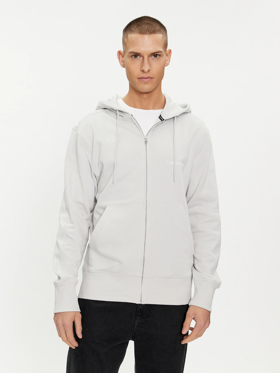detail Calvin Klein pánska šedá mikina