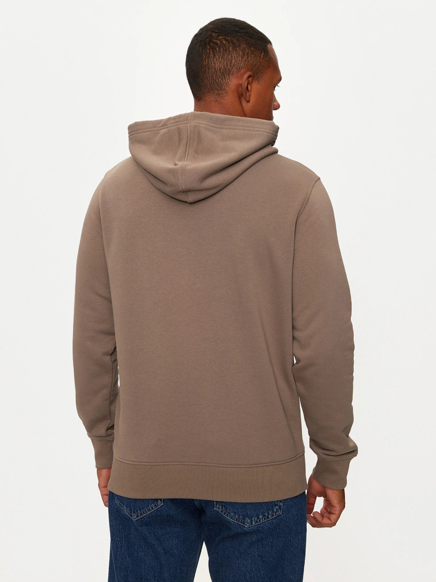 detail Calvin Klein pánska hnedá mikina